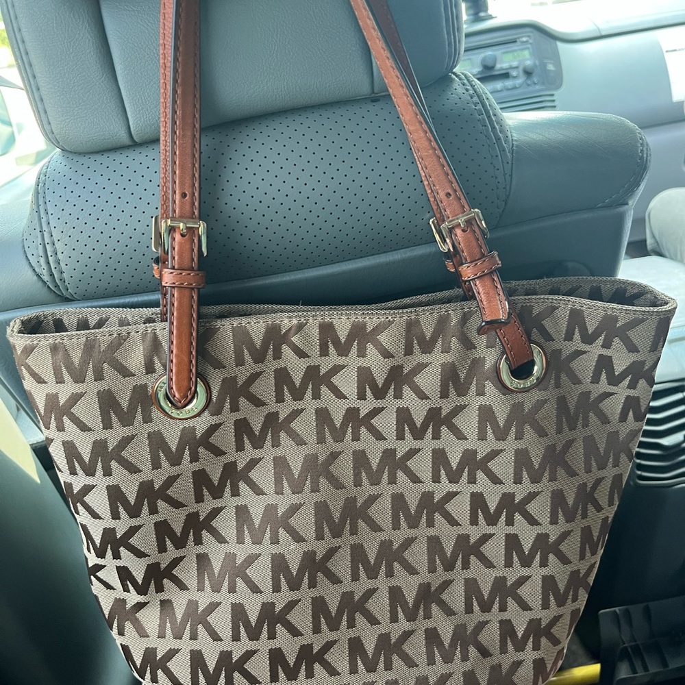 Michael Kors Monogram Brown Tote